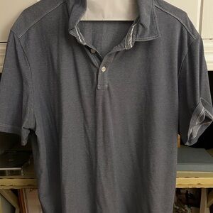 Robert Barakett Grey/Blue Polo Shirt